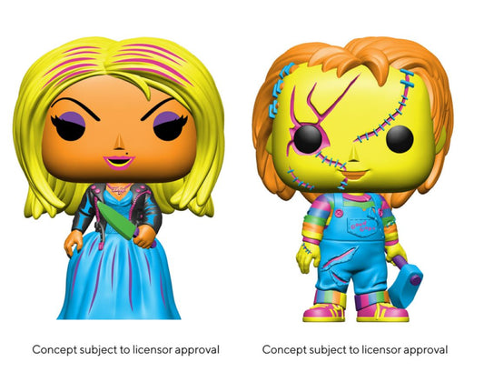 Child's Play 4: Bride of Chucky - Chucky & Tiffany Black Light Pop! 2-Pack [RS]