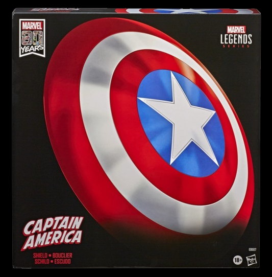 Marvel Legends 80th Anniversary Captain America Shield 24" Comic Replica