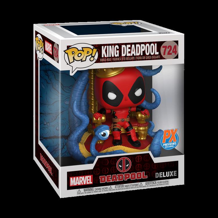 Pop! Deluxe: Marvel - King Deadpool PX Previews US IMPORT