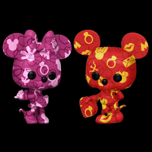 Mickey Mouse - Mickey and Minnie (Atrist) US Exclusive Pop! Vinyl Bundle