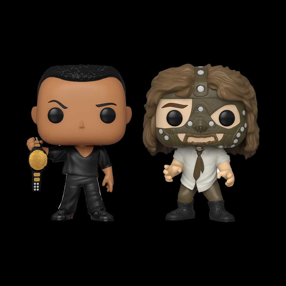 WWE - The Rock vs Mankind 2pk Pop! Vinyl Figure